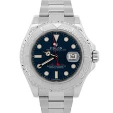 Rolex Yacht-Master Platinum BLUE 40mm Stainless Steel Oyster Watch 116622 BOX