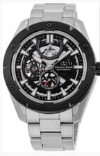 Orient Star Men's Automatic Skeleton Analog Wristwatch Silver Stainless Steel