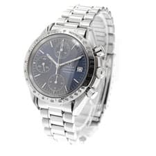 OMEGA SPEEDMASTER 3511.80 39mm SS Navy Dial Automatic Chronograph Date #C1585