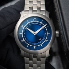 MING 17.03 GMT Blue Limited Edition Titanium Bracelet + STRAPS Automatic Watch