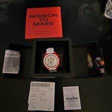Omega X Swatch Mission To Mars Quartz Watch 42mm -