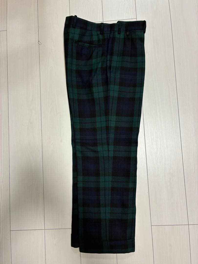 Bernard Zins for Edifice Raspail Men's Wool Trousers Black Watch 40/43 EU Used