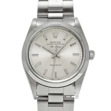 ROLEX Air King 14000 Silver Case Size 34 x 34 mm Men's Used Watch #423821