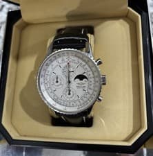 Breitling Navitimer Olympus Moon Phase Chronograph Watch w/ Box & Papers