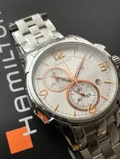Hamilton Jazzmaster Chronograph Quartz H32612155 Watch, Elegant, Used Authentic