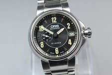 [Exc+5] Oris 7496 Small Second Black Dial Date 40mm Automatic Men's Watch Japan