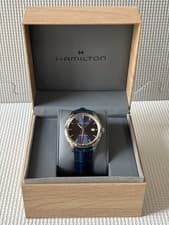 Hamilton Jazzmaster Gent Quartz Watch 40mm Dress Watch Mens Blue Dial
