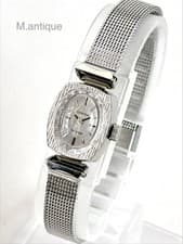 Omega De Ville Cut Glass Square Manual Wind Vintage Ladies Watch Overhauled