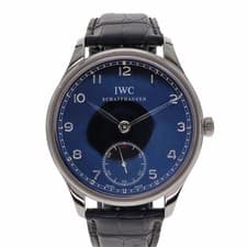 IWC Portugieser IW545407 44mm Stainless Steel Black Dial Hand-Wind Box #KN346