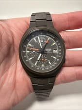 Vintage Heuer Lemania Chronograph Green 510.502 Olive Green