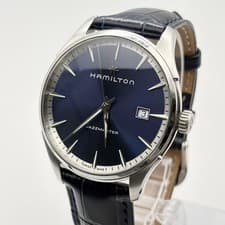 Working HAMILTON Jazzmaster Quartz Navy Men s Watch