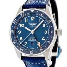 LONGINES spirit zulu time L3.812.4.93.2 Date Blue Rotating Bezel GMT mens