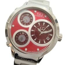 Curtis&Co. SUW42R-S Big Time World Quartz Men's Watch Silver 42mm Used From Japa