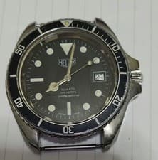 Rare Working Item Heuer Old Logo 980.006 Very Good