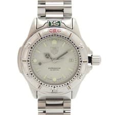 Tag Heuer 999.708 Professional 200m Stainless Steel Cream Silver Quartz Working