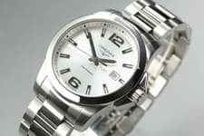 [Box Paper] LONGINES Conquest L3.759.4 Silver Quartz Date Swiss Made Men's Watch