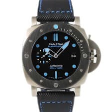 Panerai Submersible PAM00799 47mm Titanium Black Dial Automatic Box #KN125