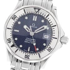 OMEGA 2582.80 Seamaster 300 Date Quartz Ladies Watch From Japan G0418