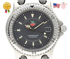 ▶️ [ Near MINT ] TAG Heuer SEL Pro WG1213-K0 Gray Dial Silver Men's 33mm Watch