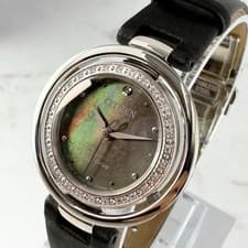 CITIZEN Watch L Eco Drive Shell Dial Diamond Black Authentic From Japan