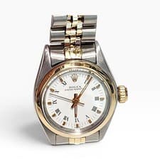 Rolex Oyster Perpetual Ladies 26 mm Two Tone Jubilee Watch 6718 Circa 1978