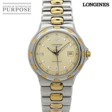 Longines Conquest L1.505.3 レディース クォーツ 腕時計 シャンパン文字盤 ゴールド