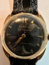 Vintage Bulova 1950’s Bulova 23 men's “Selfwinding”watch 10K GF Batwing Lugs