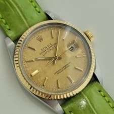 Rolex Oyster Datejust Ref 16013 36mm 18k SS 1980s Mens Automatic Vintage NA106G