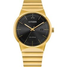 Citizen Eco Drive Axiom Gold Tone Men’s Watch BM7582-56E