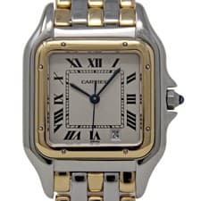 Cartier Panthere 8394 27mm 3 Row Yellow Gold  & Stainless Steel Quartz #2616-1
