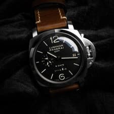 Panerai Luminor 8 Days GMT 44mm PAM00233 Full Set w/ Service Papers and 3 Straps