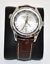 Hamilton Jazzmaster Traveler GMT H32605551 42mm Auto Watch Box Papers Rare