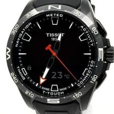 TISSOT TTOUCH CONNECT T121420A Watch Black Dial Ready to Use Authentic