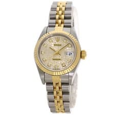 ROLEX DATEJUST 10P Diamond Watches 79173G Stainless Steel/SSxK18YG Ladies