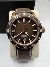 Christopher Ward C60 Pro Bronze Dial Leather Strap Bronze Case