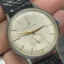 VINTAGE 37MM GIRARD PERREGAUX DIAL MANUAL WIND CAL 03 SWISS WATCH Ca 1950