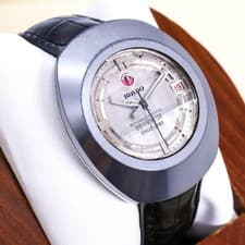 RADO DIASTAR Automatic Mechanical Chronometer Watch Silver Men Used Authentic