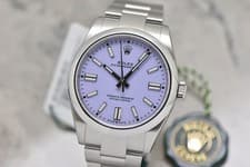 NEW 2026 Rolex Oyster Perpetual 41MM Steel Automatic Lavendar Dial 134300