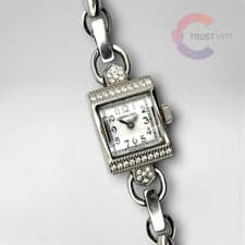 Hamilton American Classic H312910 Women's 16mm White Dial Vintage Quartz Watch