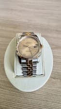 Rolex Datejust Gold Dial Two-Tone Jubilee Bracelet Fluted Bezel Men's Watch