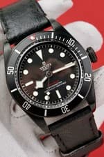 TUDOR Black Bay 41 #79230DK On OEM Black Leather Strap W/ Deployant Clasp
