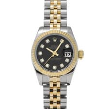 ROLEX Datejust 179173G black/diamond WATCH 707558