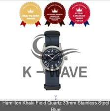 Hamilton Khaki Field Quartz 33mm Stainless Steel Blue Express