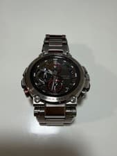 G-SHOCK MTG-B1000 Watch Black Silver Shock Resistant Radio Solar Used G407