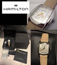 Hamilton Baguley Small Ostrich Watch Quartz 14.5cm near mint used