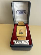 SWISS  ORIS  President Saddam Hussein Iraq Photo Dial Watch BOX NEW Size R4