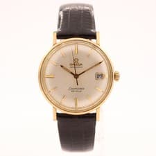 Vintage 34mm Omega Seamaster De Ville Automatic Wristwatch Swiss 14k Gold Filled