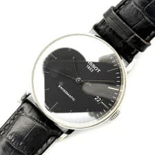 Tissot Everytime Swissmatic Automatic Watch 1.57in Case 7.68in Wrist Black Dial