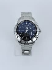 Tag Heuer Aquaracer Chronograph Digital Analog 43MM Men's Watch CAF1010.BA0821