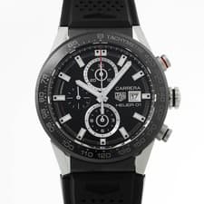 TAG HEUER Carrera Caliber Heuer 01 Chronograph CAR201Z.FT6046 Black/Noir men...